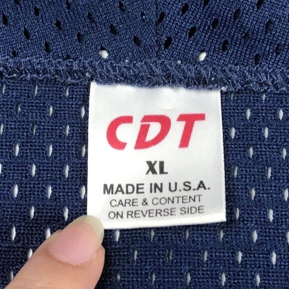 CDT Johnny Mac's Jersey Button Baseball BV logo Embroidered #18 Navy Blue sz XL - Picture 4 of 8